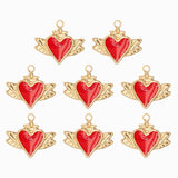 Pendentif coeur ailé 10x15 mm