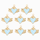 Pendentif coeur ailé 10x15 mm