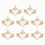 Pendentif coeur ailé 10x15 mm