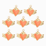 Pendentif coeur ailé 10x15 mm