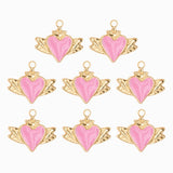 Pendentif coeur ailé 10x15 mm