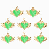 Pendentif coeur ailé 10x15 mm