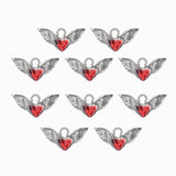 Pendentif coeur ailé 7.50x15mm