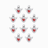 Pendentif coeur ailé 8mm