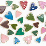 Pendentif coeur allongé 17x14.50mm