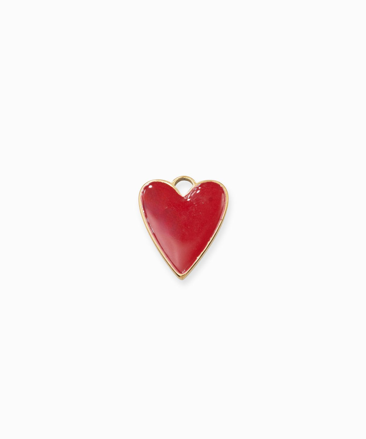 Pendentif coeur allongé 17x14.50mm
