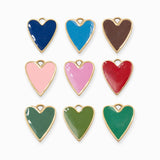Pendentif coeur allongé 17x14.50mm - Lot mélangé
