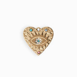 Pendentif coeur à strass 20x20mm