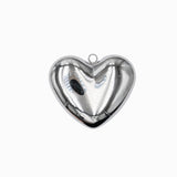 Pendentif coeur bombé 22x27 mm