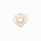 Pendentif coeur nacre 18x17mm