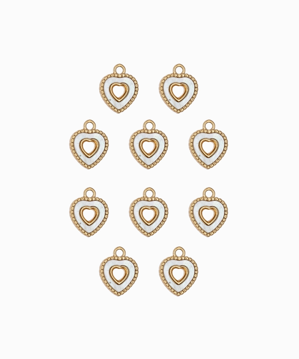 Pendentif coeur nacre 7mm