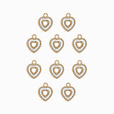 Pendentif coeur nacre 7mm