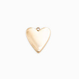 Pendentif coeur nacre naturelle 14x10mm