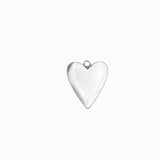 Pendentif coeur nacre naturelle 14x10mm