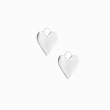 Pendentif coeur plat 10x14mm