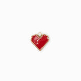 Pendentif coeur retro 12x11mm