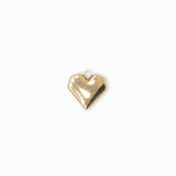 Pendentif coeur retro 12x11mm