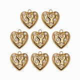 Pendentif coeur strass 15x15 mm