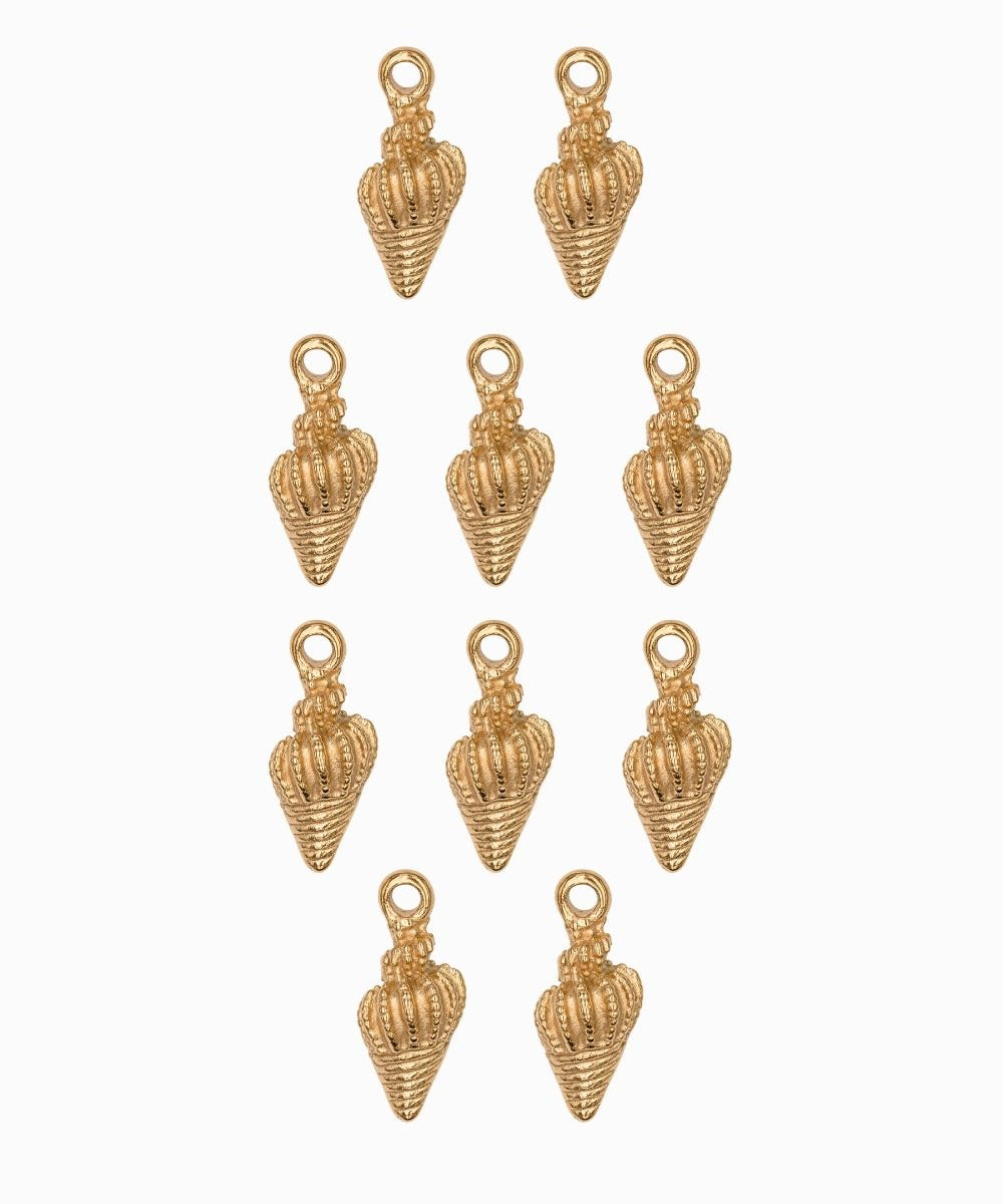 Pendentif coquillage bulot 14x8.5mm