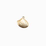 Pendentif coquillage palourde 14x13mm