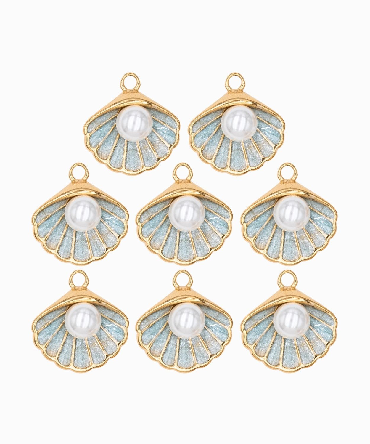 Pendentif coquille perle pinctada 14x16mm