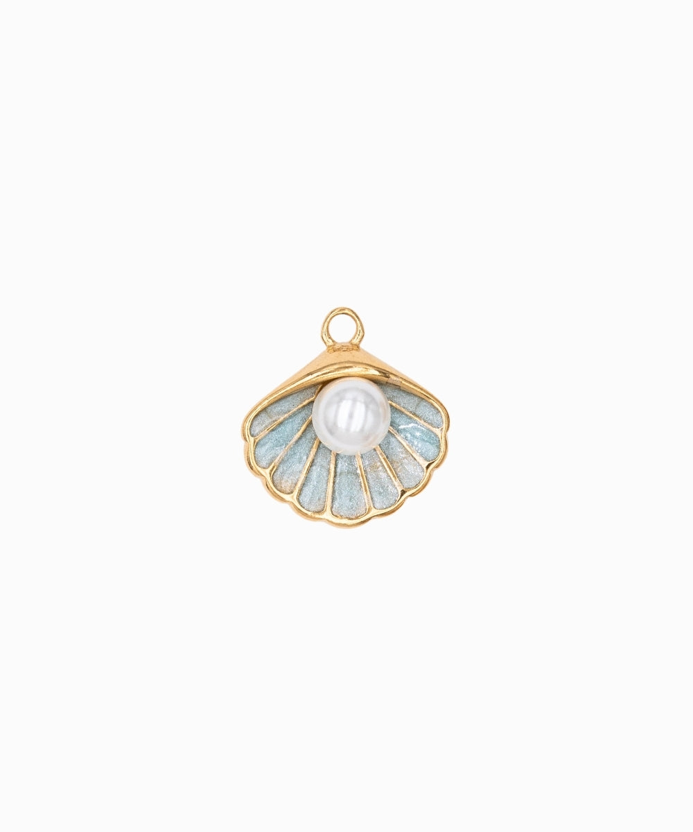 Pendentif coquille perle pinctada 14x16mm