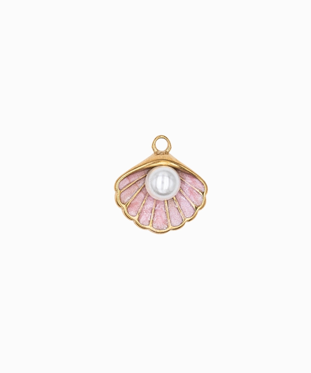 Pendentif coquille perle pinctada 14x16mm