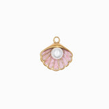 Pendentif coquille perle pinctada 14x16mm