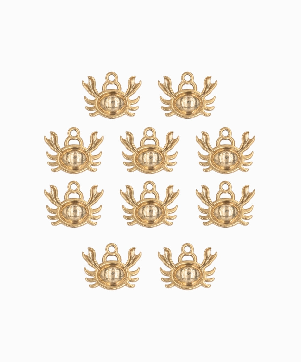 Pendentif crabe 9x11mm