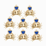 Pendentif crabe coeur 22x20mm