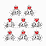 Pendentif crabe coeur 22x20mm