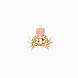 Pendentif crabe coeur 22x20mm