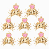 Pendentif crabe coeur 22x20mm