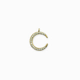 Pendentif croissant de Lune strass 11mm