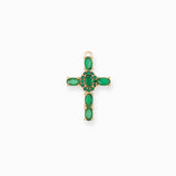 Pendentif croix strass 23.50x6.40mm