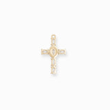 Pendentif croix strass 23.50x6.40mm
