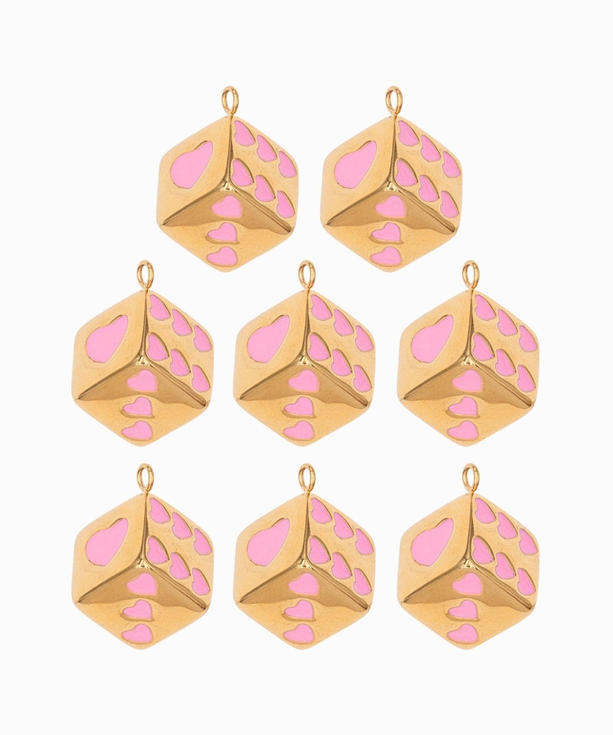 Pendentif dé coeur 11x11mm