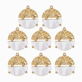 Pendentif demi-lune semi nacre 15 mm