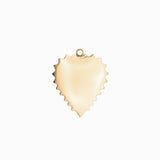 Pendentif double coeur nacre 20x18mm
