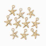 Pendentif étoile de mer lisse 15x12mm