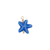 Pendentif étoile de mer en nid d'abeille en céramique 18 mm