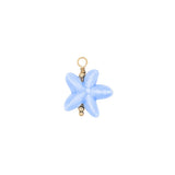 Pendentif étoile de mer en nid d'abeille en céramique 18 mm