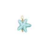 Pendentif étoile de mer en nid d'abeille en céramique 18 mm