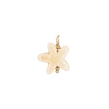 Pendentif étoile de mer en nid d'abeille en céramique 18 mm