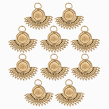 Pendentif éventails plateau 4 mm