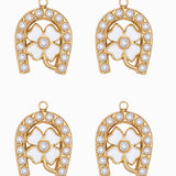 Pendentif fer à cheval et trèfle 20x17.50mm