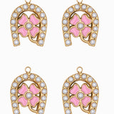 Pendentif fer à cheval et trèfle 20x17.50mm