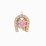 Pendentif fer à cheval et trèfle 20x17.50mm