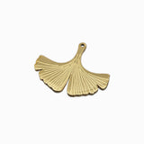 Pendentif feuille de ginkgo 16.50x20mm