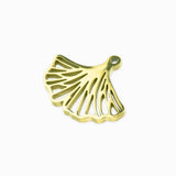 Pendentif feuille ginkgo 12x15mm